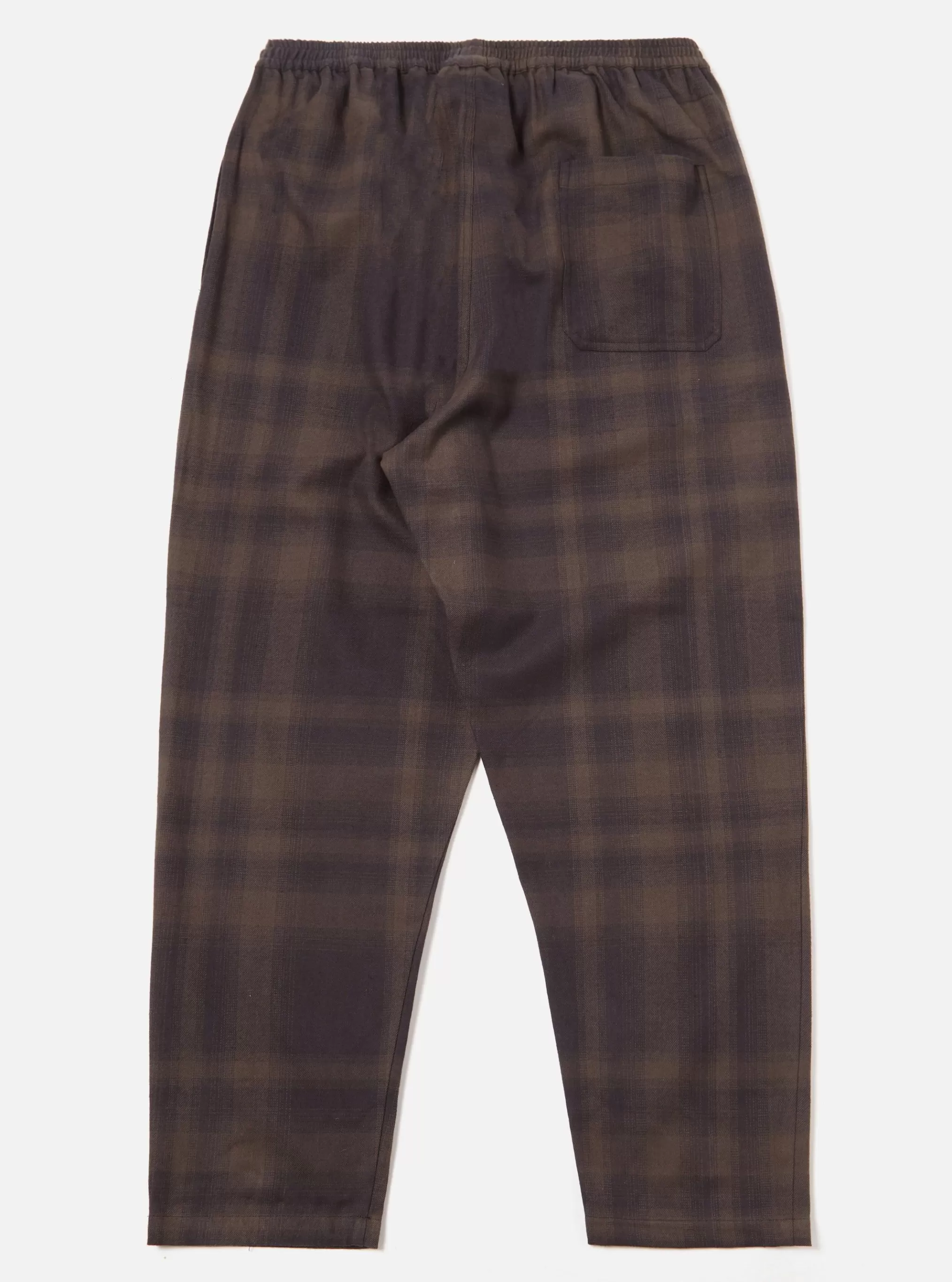 Nightwear.^Universal Works Pyjama In Charcoal Shadow Check