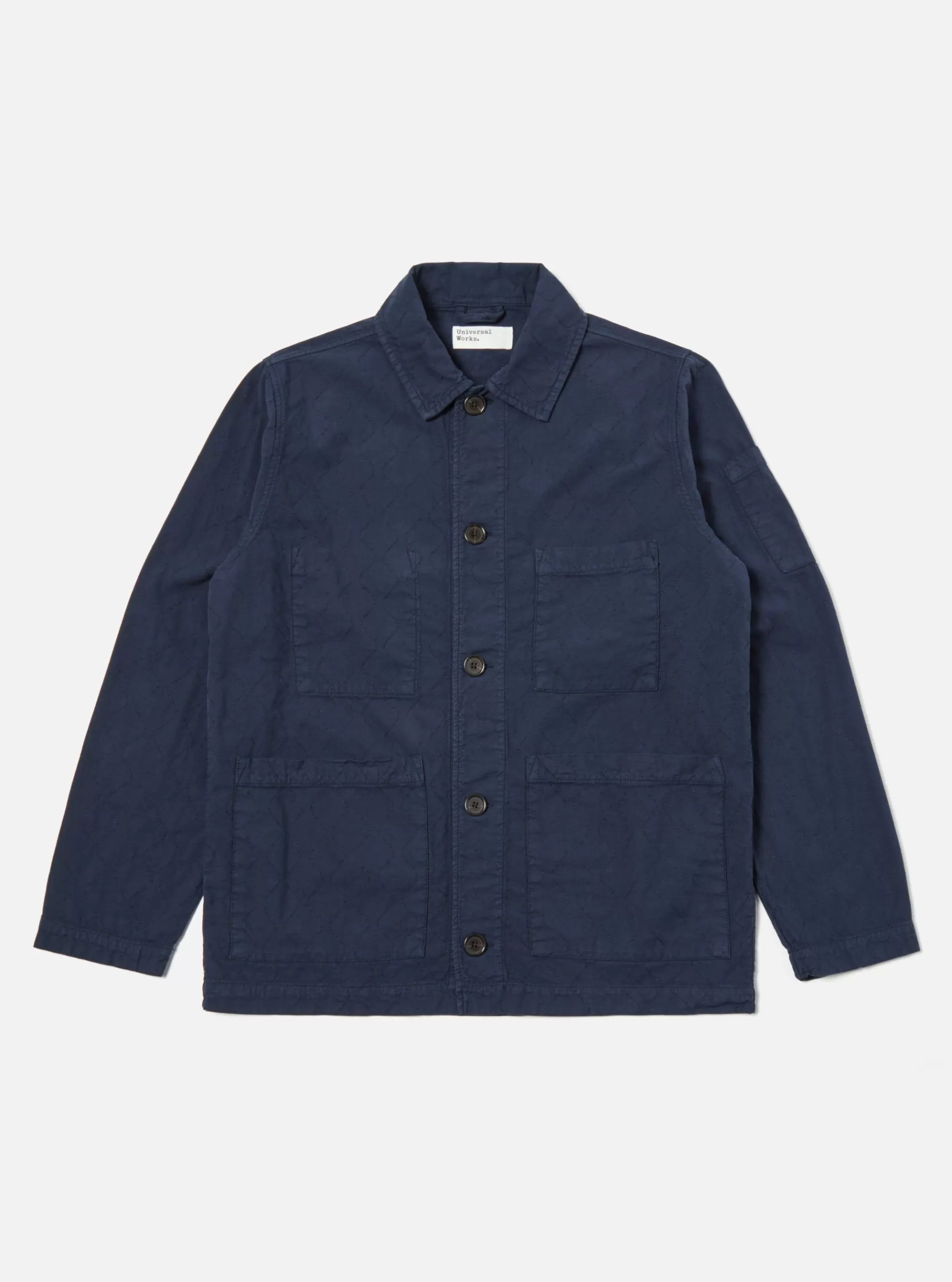 Jackets.^Universal Works Quilted Coverall Jacket In Navy Cotton