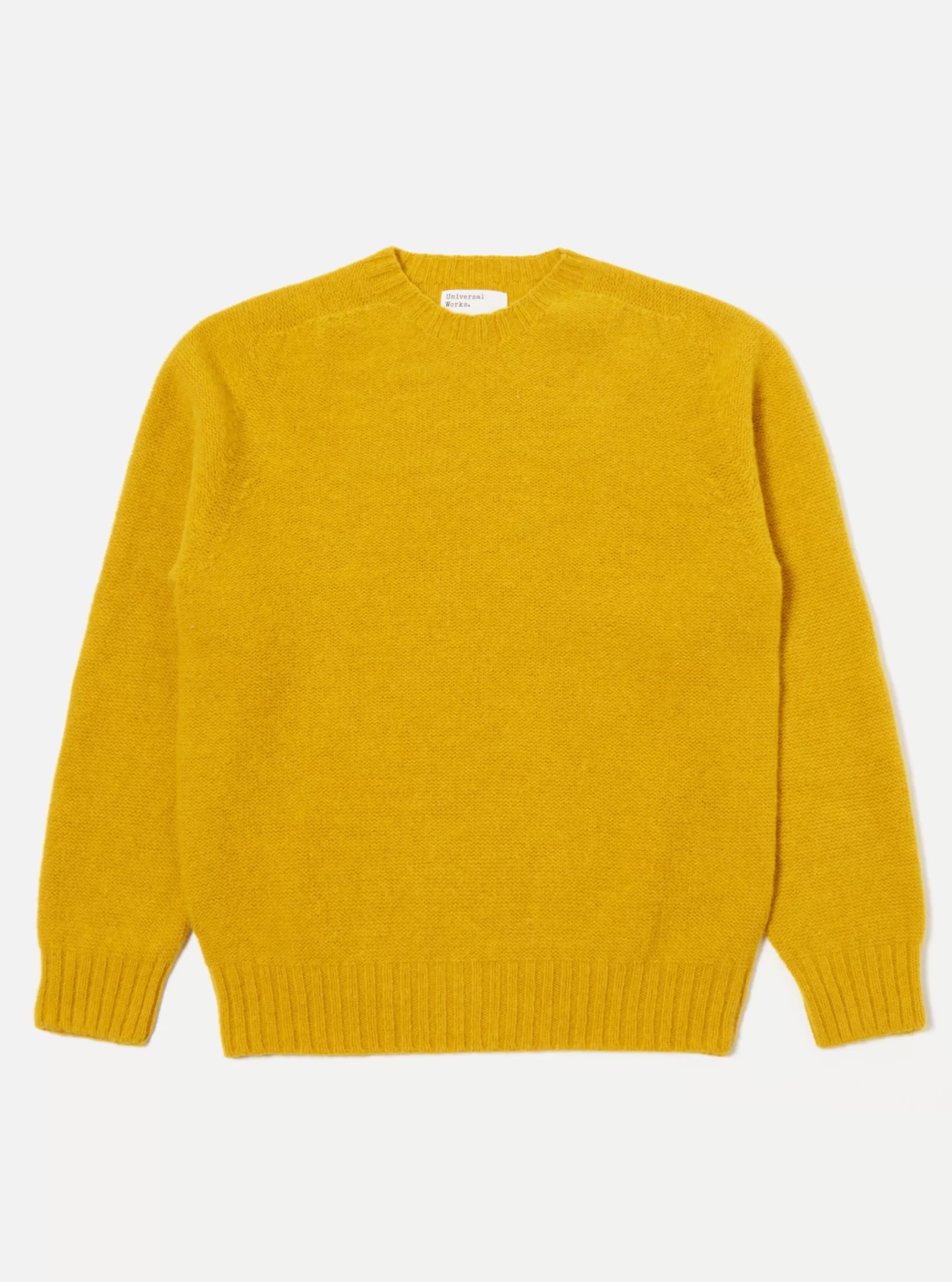 Knitwear.^Universal Works Seamless Crew In Gold Supersoft Knit