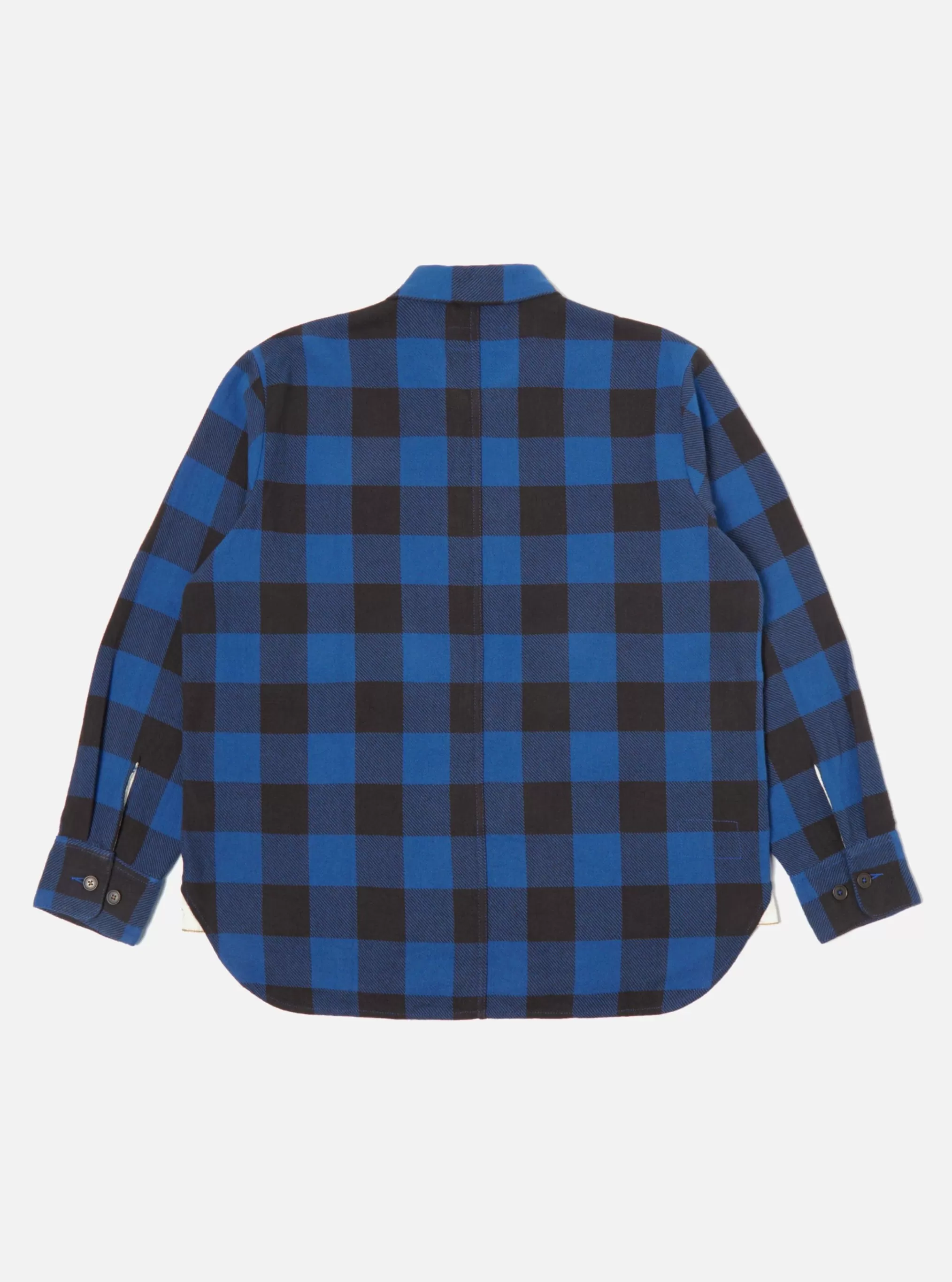 Overshirts.^Universal Works Travail Shirt In Navy Winter Gingham